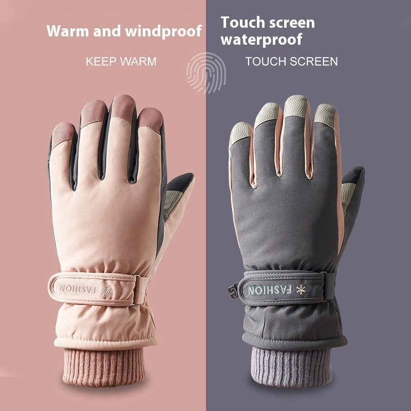 Winter Fleece-lined Warm Outdoor Biking Mountain Climbing Thick Cold-proof